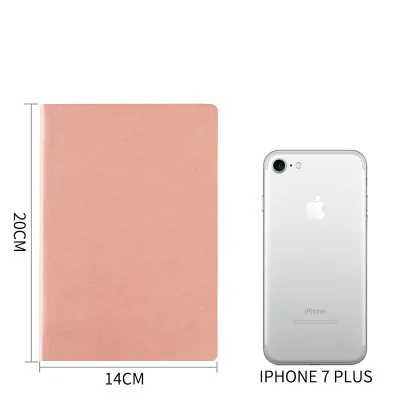 A5 мягкая точечная записная книжка Bullet Journal 128 листов записная книжка - Цвет: Pink