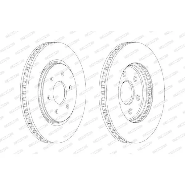 Диск тормозной 1 шт. FERODO DDF1761C