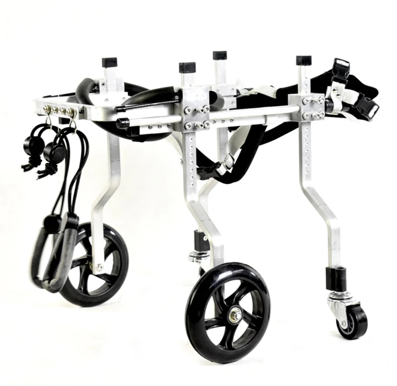 

Dog Wheelchair Disabled Pet Hind Limb Rehabilitation Scooter Hyena Training Car Four-wheeled Bicycle