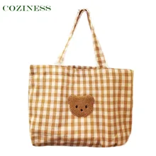 COZINESS bolsas de pañales sin cremallera con patrón de cuadros de dibujos animados, bolso de viaje ligero, almacenamiento de productos para bebés, gran oferta