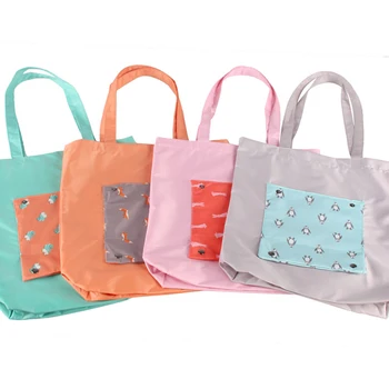 

Foldable Shopping Bag Unisex Reusable Food Fruit Vegetables Grocery Storage Shopper Tote Bag Pouch Handbag