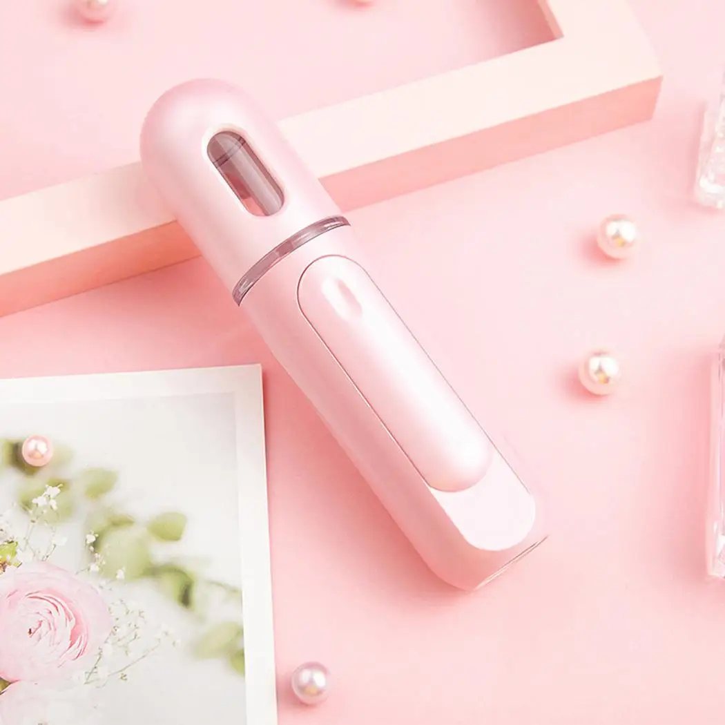 

Portable Nano Facial Steamer USB Charging Facial Humidifier Mist Moisturizing Mini Face Spray Instrument With Power Bank