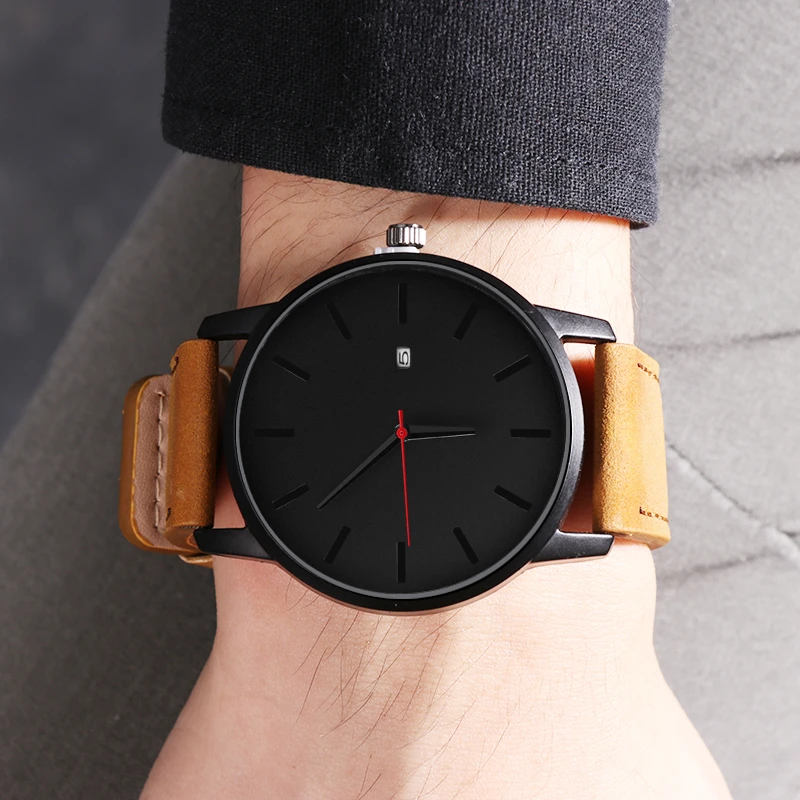 2020 Minimalist Watch No Logo Men 