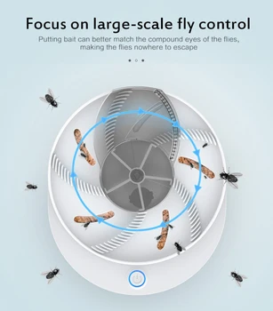 

New Electric Fly Trap USB Pest Control Device Insect Sensor Automatic Recycling Fly Trap Trap Catch Insect Killer