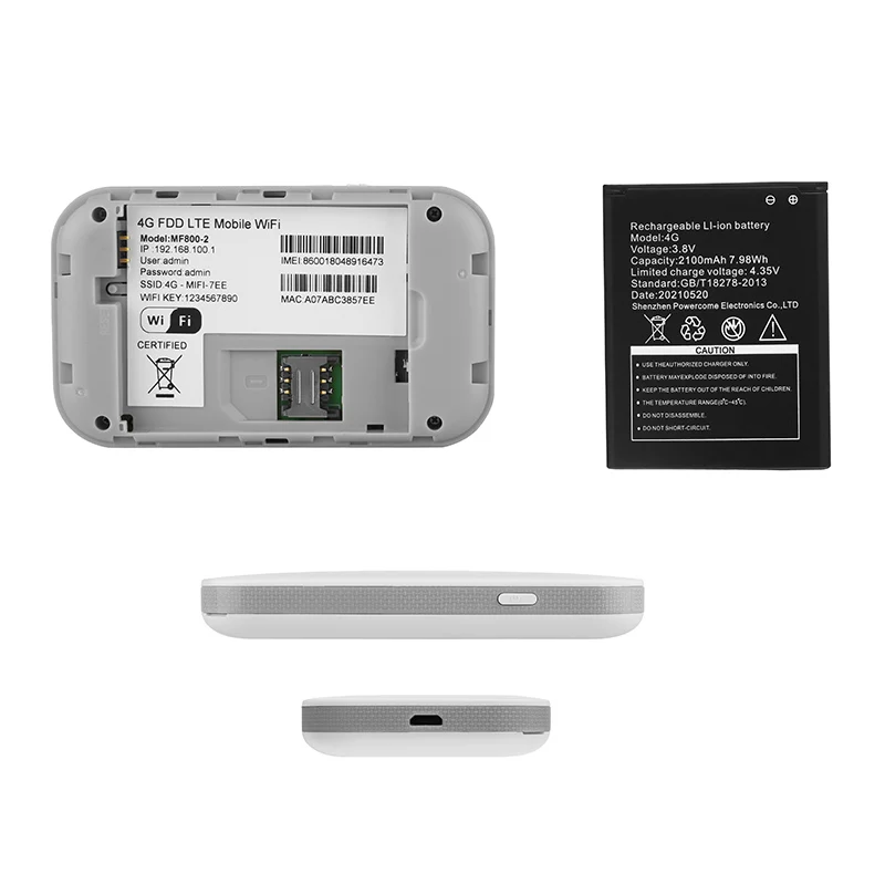 TIANJIE High Speed 4G WIFI Router Modem Pocket Hotspot Portable Wi-Fi Travell Partner Unlocked 150Mbps Sim Card Slot