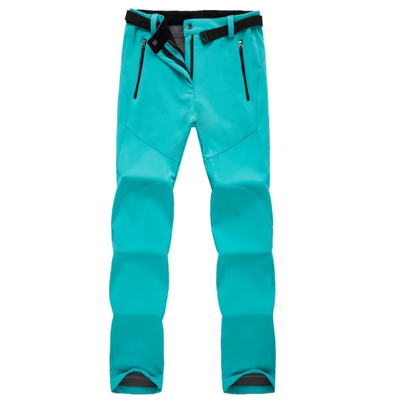 Outdoor Women Thick Warm Fleece Softshell Pants Fishing Camp Hiking Ski Climb Trousers Female Waterproof Trekking Sport Pants 4