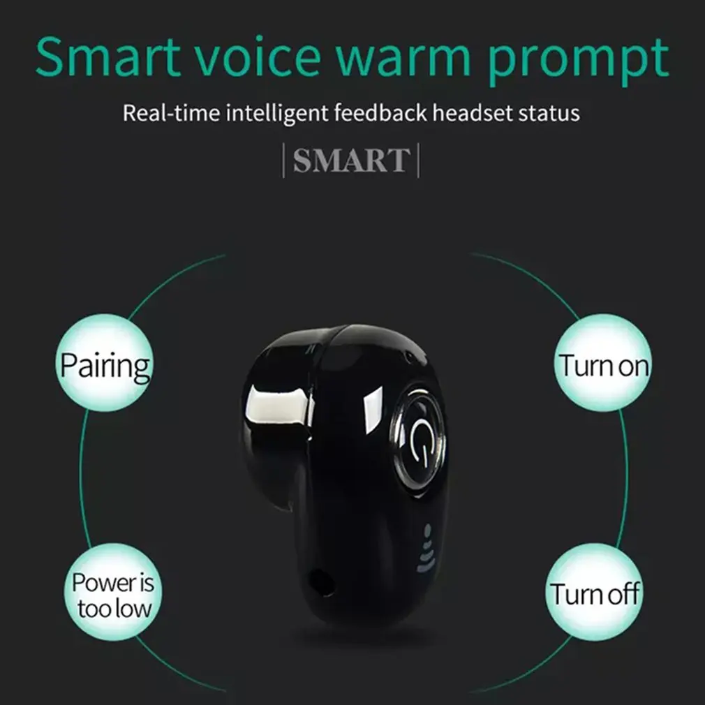 S650 мини Bluetooth наушники BT 4,1 беспроводные мини наушники гарнитура наушники громкой связи Спорт 50 мАч для iOS для телефона Android