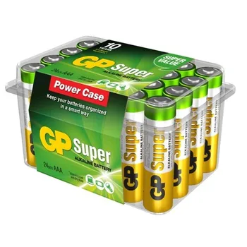 

24 pack MiniStilo batteries GP Super alkaline AAA: 24A/LR03