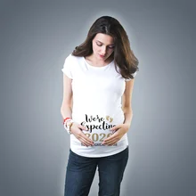 Футболка для беременных с надписью и коротким рукавом; забавная Футболка для беременных; футболки для беременных; топы; Одежда для беременных женщин