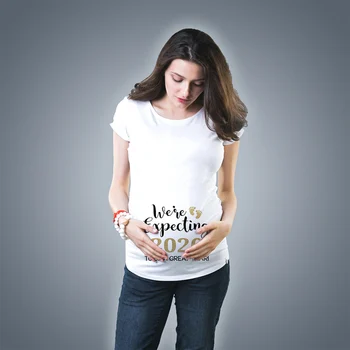 

Maternity T-shirt Letter Short Sleeve Baby is coming Funny Pregnant T Shirt Pregnancy Tshirts Tops Clothes For Pregnant Women