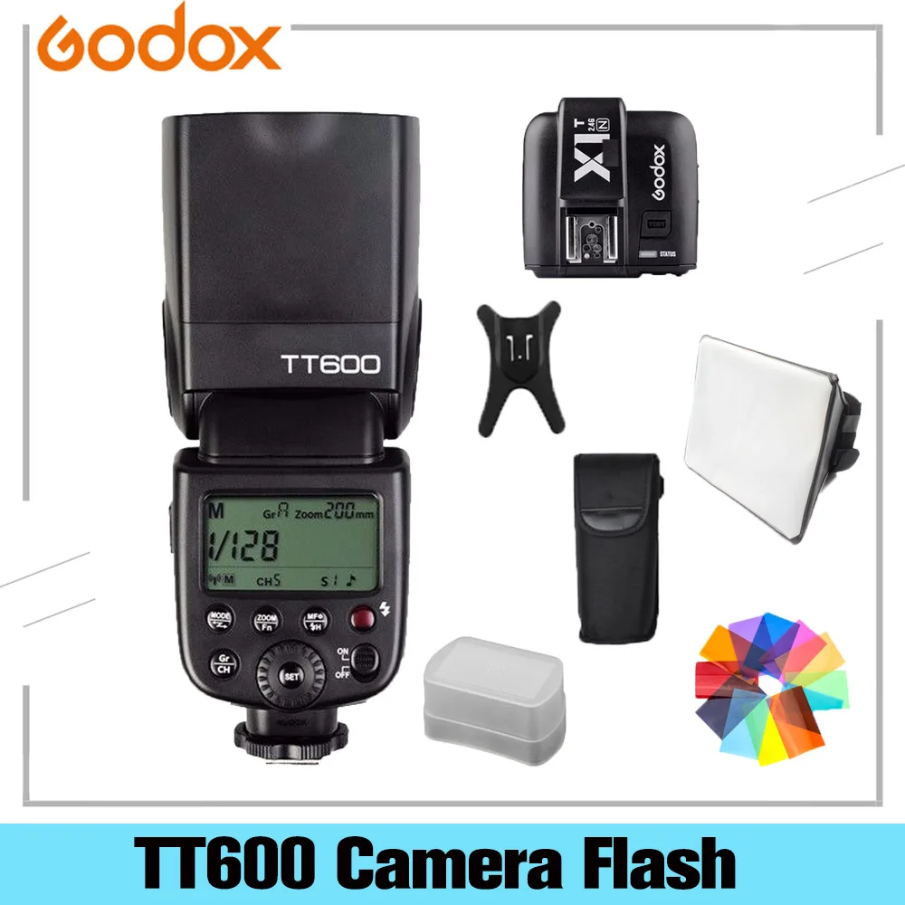 Беспроводная вспышка Godox TT600 2 4G GN60 Master/Slave для камеры Canon Nikon Sony Pentax Olympus Fuji Lumix