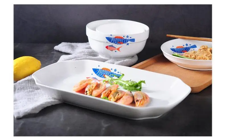 Cuenco фарфоровая ваджилла мутфак Malzemeleri миска Кокосовая тарелка Tigela керамическая кухонная посуда для бара керамическая тарелка для супа