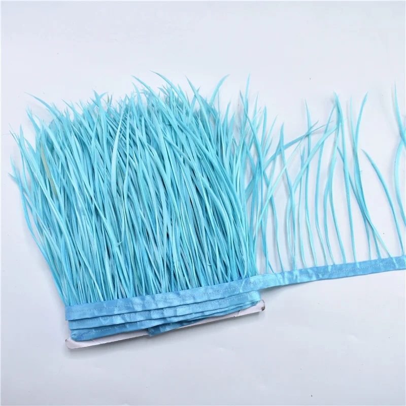 1Meters Pruning Goose Feathers Trims Ribbon Fringe feather trim 6-8
