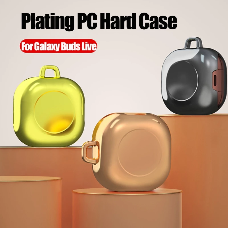 

1 PC Dust-proof Protective Cover Plating PC Hard Case Plastic Protective Shell for SAMSUNG Galaxy Buds live Wireless Earphone