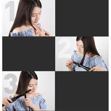 Профессиональные Две электрические щипцы для завивки нагревательный анион выпрямитель для сухого и влажного использования для завивки волос утюжок для завивки волос уход за волосами#1210