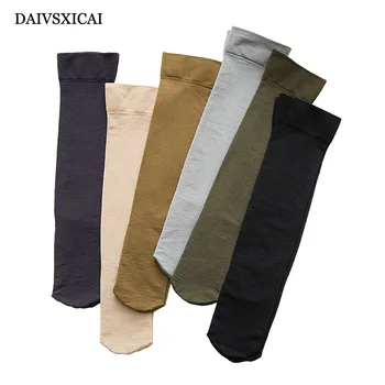 

1Pairs/lot=2Pieces Autumn Winter Knee Socks Fashion Ladies Simple Solid Color Courtyard Wind Socks Casual Women