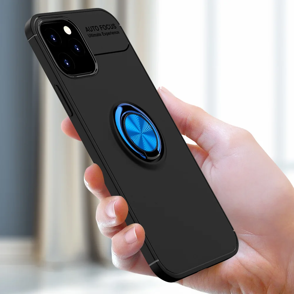 

14 Pro Case Magnetic Car Holder Case For iPhone 13 Mini Shell 360 Rotating Finger Ring Phone Cover ForApple 14 Pro Max Capa