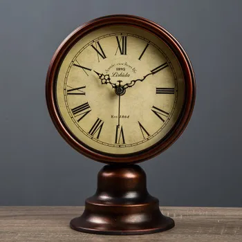 

American table clock retro sitting sitting room furnishing an old-fashioned nostalgia Sculpture Lucky Animal Statue Crafts ho