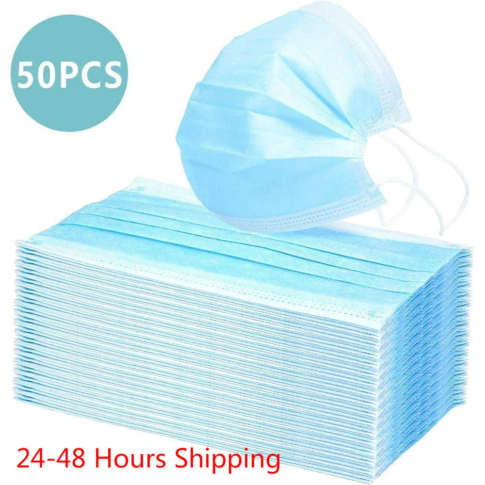 

Disposable Masks Anti Virus Protective Mask Mouth Face Mask Level 99.9% Filtration Mouth Cover Dust Masks 24&48 hour Fast Ship
