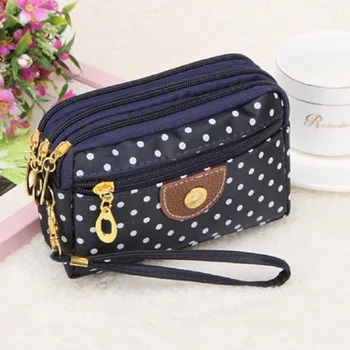 

Fashion Women Canvas bag Clutch Bag Messenger Wave Zipper Bag