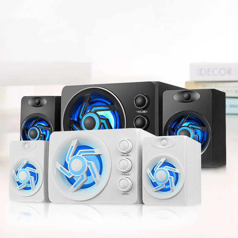 Audio Speaker With Colorful LED Light Desktop