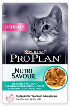 

Pro Plan Purina Pro Plan cat adult supplier ocean fish for adult cats with sensitive digestion with oceanic fish sauce 85g