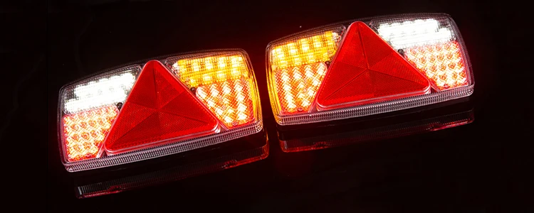 Magnetic Wireless LED Trailer Tail Light Kit - 2 Lights, 7-Pin Plug, Easy Mount (12V)
