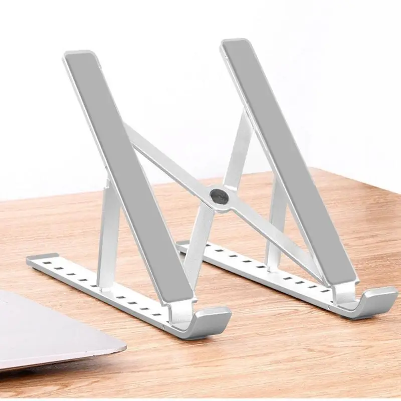  Universal Excellent Aluminum Alloy Bracket Adjustable Lifting Foldable Holder for Notebook Height A