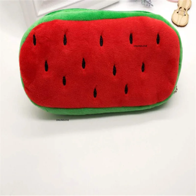 10PCS Size 20CM Soft Plush Fruit , Women Plush Coin Purse , Small Cute Zipper Girls Coin Wallet Pouch