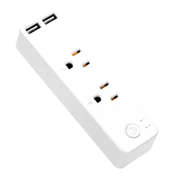 

Smart Timer Plug Voice Control Home Smart Plug with USB Fast Charging Ports WIFI Wireless Remote Socket US Plug