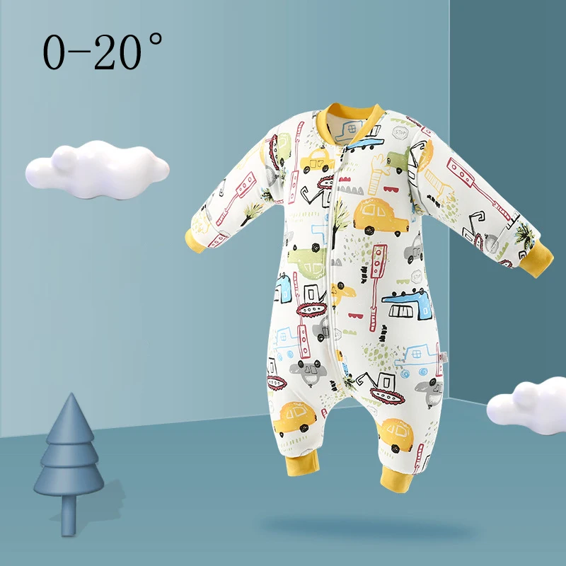 Slaapzak/спальный мешок для малышей; Зимние Детские спальные мешки; сезон осень-весна; спальный мешок для малышей; плотный теплый хлопковый детский спальный мешок с защитой от ударов - Цвет: 6