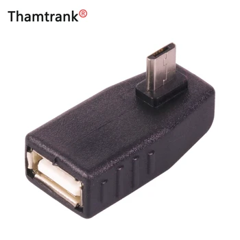 

20pcs Quality usb connector Micro USB male to USB Female jack connector 90 Degree Elbow USB extend adapter 20pcs/lot