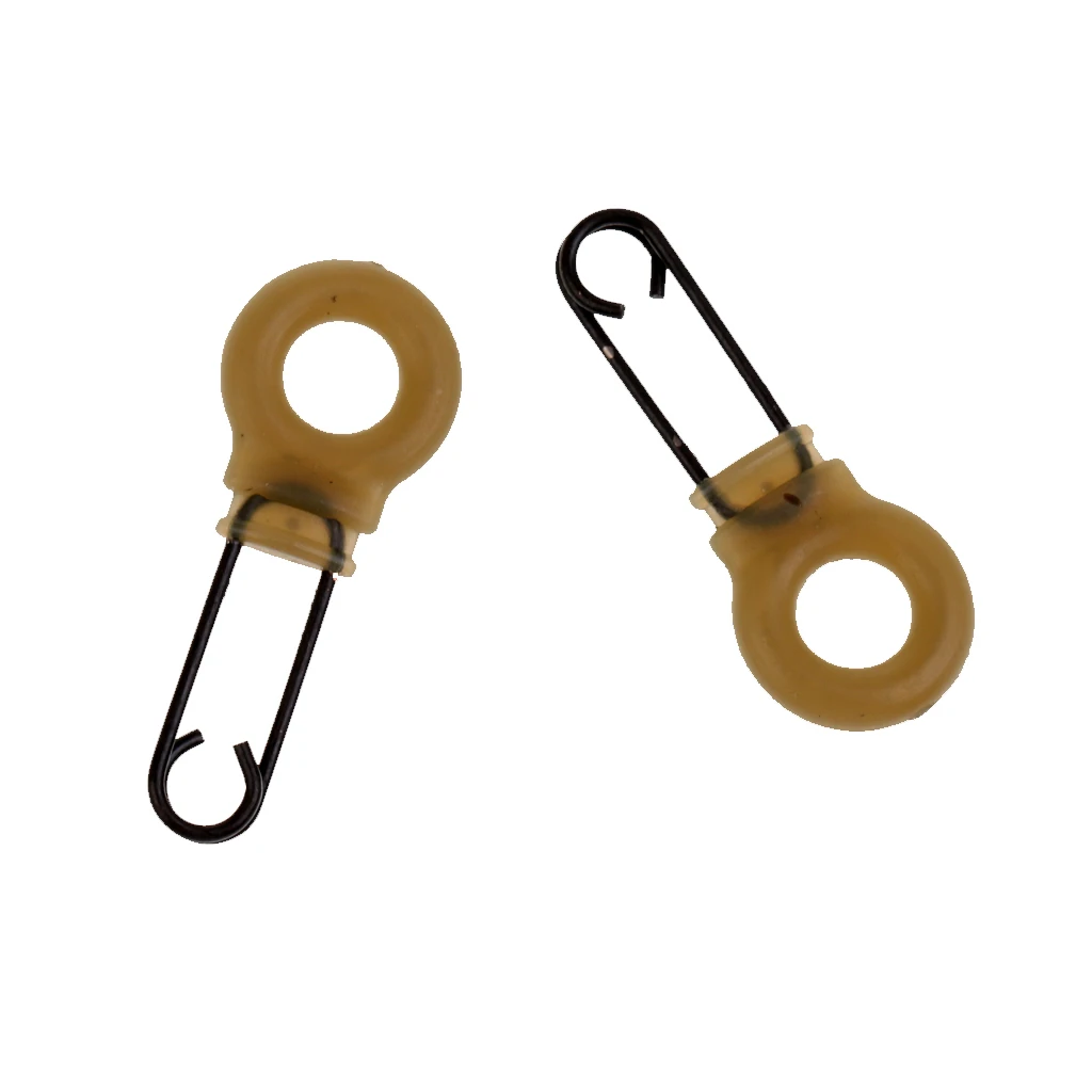 20 Pcs Carp Fishing Matt Double Hook Quick Change Clips Link Multi Clips