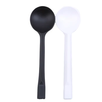 

100Pcs Thicken Plastic Disposable Spoons For Cakes Yogurt Fast Food Baking Supplies Tableware Ice Cream