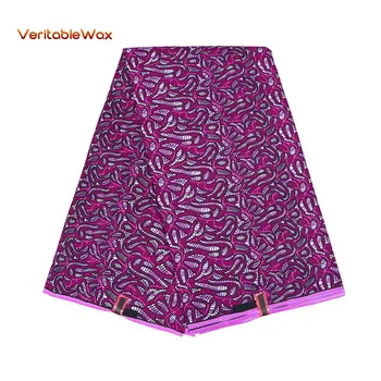 

2020 Polyester Wax Prints Fabric 2020 Ankara Binta Real Wax High Quality 6 Yards African Fabric For Party Dress FP6189