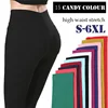 S-6XL15 Colors New Winter Plus Size Women's Pants Fashion Candy Color Skinny high waist elastic Trousers Fit Lady Pencil Pants ► Photo 2/6