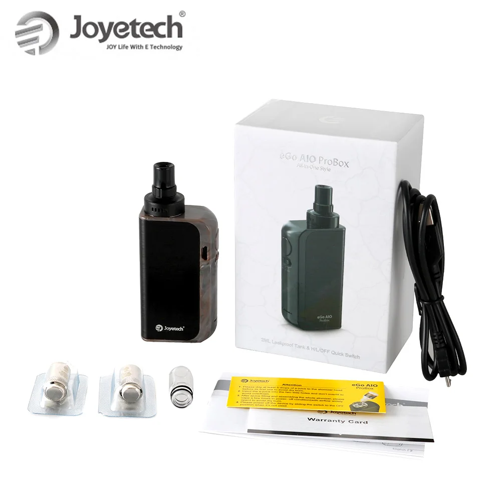 Набор JOYETECH eGo Aio ProBox встроенный аккумулятор 2100 мАч 2 мл атомайзер tfta BF SS316 MTL катушка
