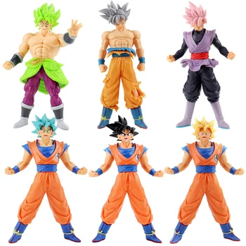 

6pcs/Set Dragon Ball SUPER Super Saiyan Blue Ultra Instinct Son Goku Black Goku Broly PVC Figures Collectible Model Toys
