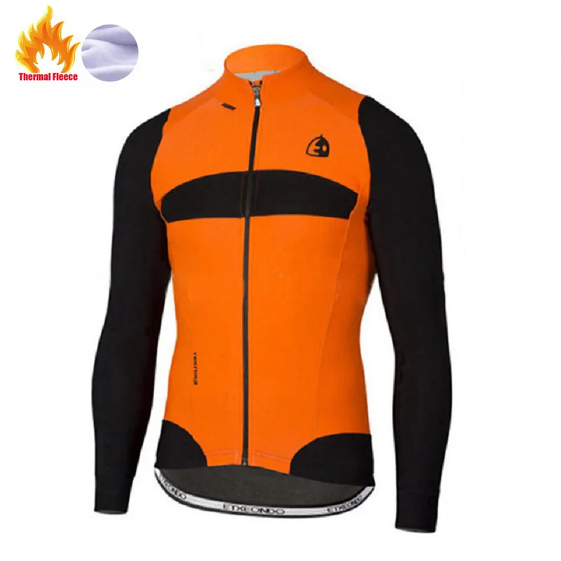 Etxeondo зимняя термо флисовая куртка для велоспорта Джерси с длинным рукавом Ropa