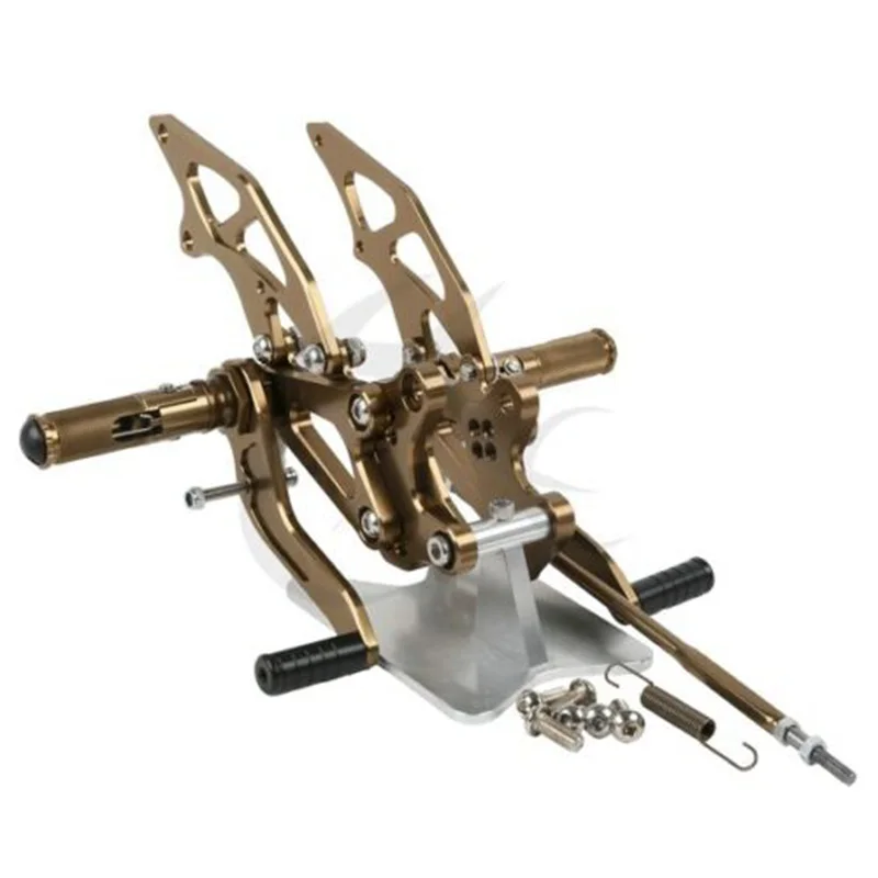 Мотоцикл Передние набор педалей для Kawasaki Ninja 250 EX250 2008-2012 2011 2010 черный/золото/бронза