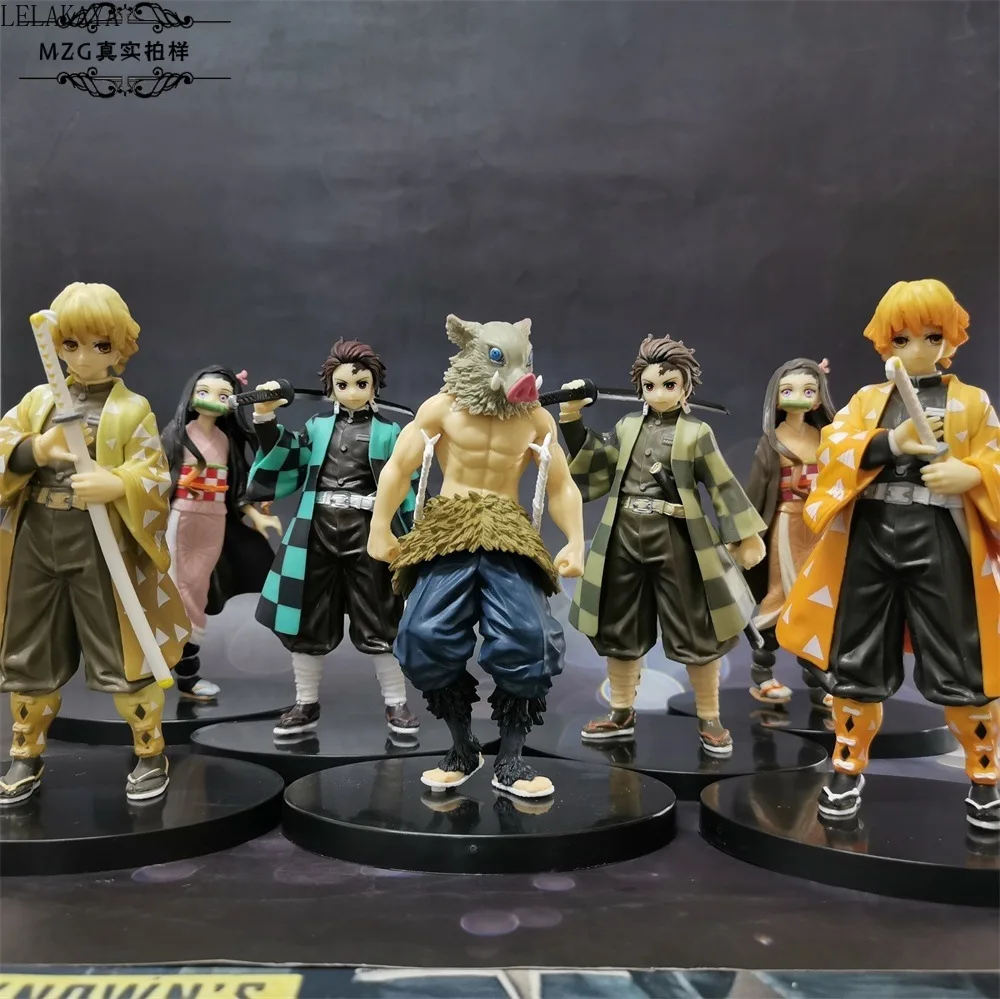 Экшн фигурка из ПВХ аниме рассекающий демонов Kimetsu no Yaiba Kamado Tanjirou Nezuko Hashibira Inosuke