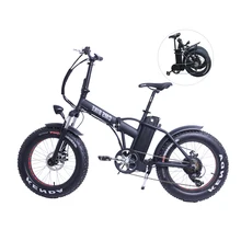 Жир 20 дюймов 48V CMSTD-20PZ шин складной Байк, способный преодолевать Броды горный велосипед с бесщеточным двигателем для е-байка БИК brushlss-Бик