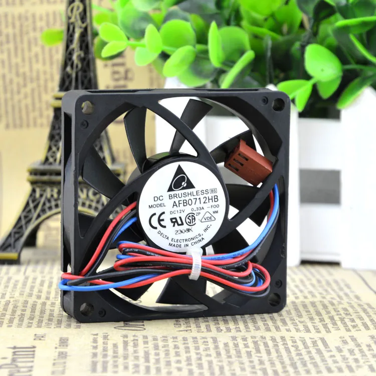 AFB0712HB DC12V 0.33A 7 см 7015 защиты электродвигателя Вентилятор охлаждения