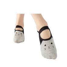 Распродажа, 1 шт., модные женские хлопковые носки для занятий йогой, гимнастикой, балетом, нескользящей подошвой, массажные носки для пилатеса, носки для танцев, спортивные носки, высокое качество