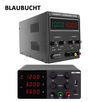 

BLAUBUCHT 30V 10A 300W Laboratory Switching DC Power Supply 4 Digits USB Adjustable Bench Power Supply DIY 0.001A 0.01V 0.001W