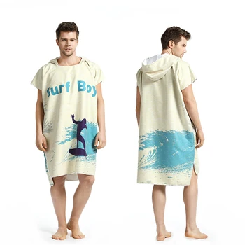 

Surf Hooded Towel,Changing Robe Bath Towels Hooded Beach Towel/Men&Woman Poncho/Swimsuit,Quick-Dry Sport Towels