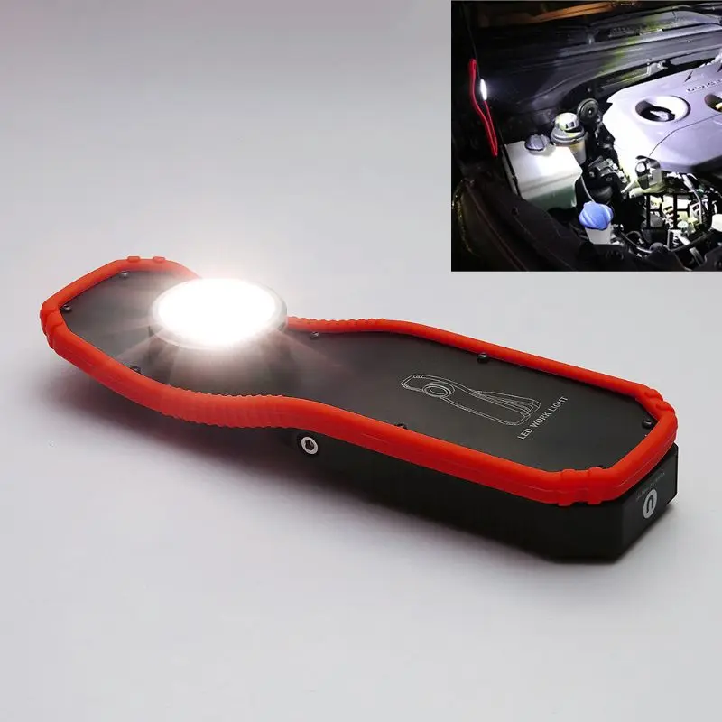 60W Portable LED Work Light Magnetic COB Flashlight Torch With Hanging Hook For Repair Outdoor Camping
