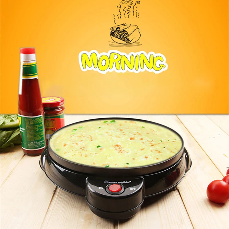 Electric Pancake Maker Crepe Machine Non-stick Frying Pan Kitchen Cast Iron Electric Baking Pan Home Cooking Appliances 2