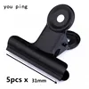 High quality Black 50mm 38mm 31mm 22mm Round Metal Clamp Paper Bookmark Clips Memo  Clip Student School Office Supplies ► Photo 3/6