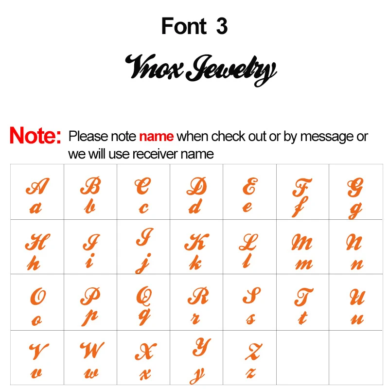 Vnox сердце икона имя ожерелье пользовательские начальные слова Чокеры для женщин ювелирные изделия из нержавеющей стали Стильный персонализированный подарок - Окраска металла: Font 3